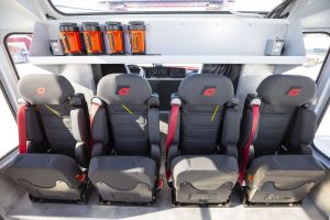 J0137 - Interior crew seating for four firefighters in pumphouse